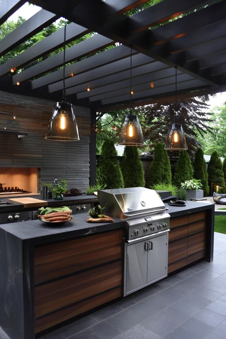 Cocina moderna con gabinetes a medida